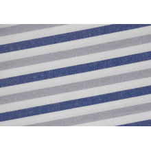 Cinza/Navy listras marcam confortável fio tingido tela da camisa